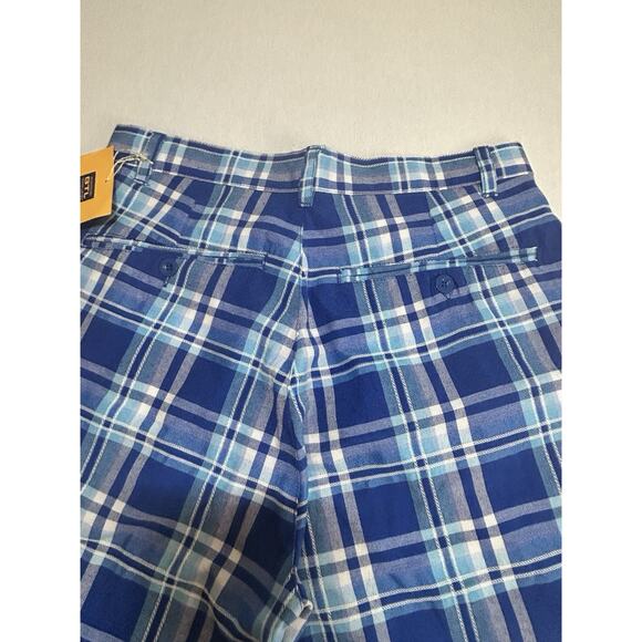 Beyond The Limit Bermuda Size 20 Blue Plaid Skate BTL Mens Shorts - Picture 11 of 12